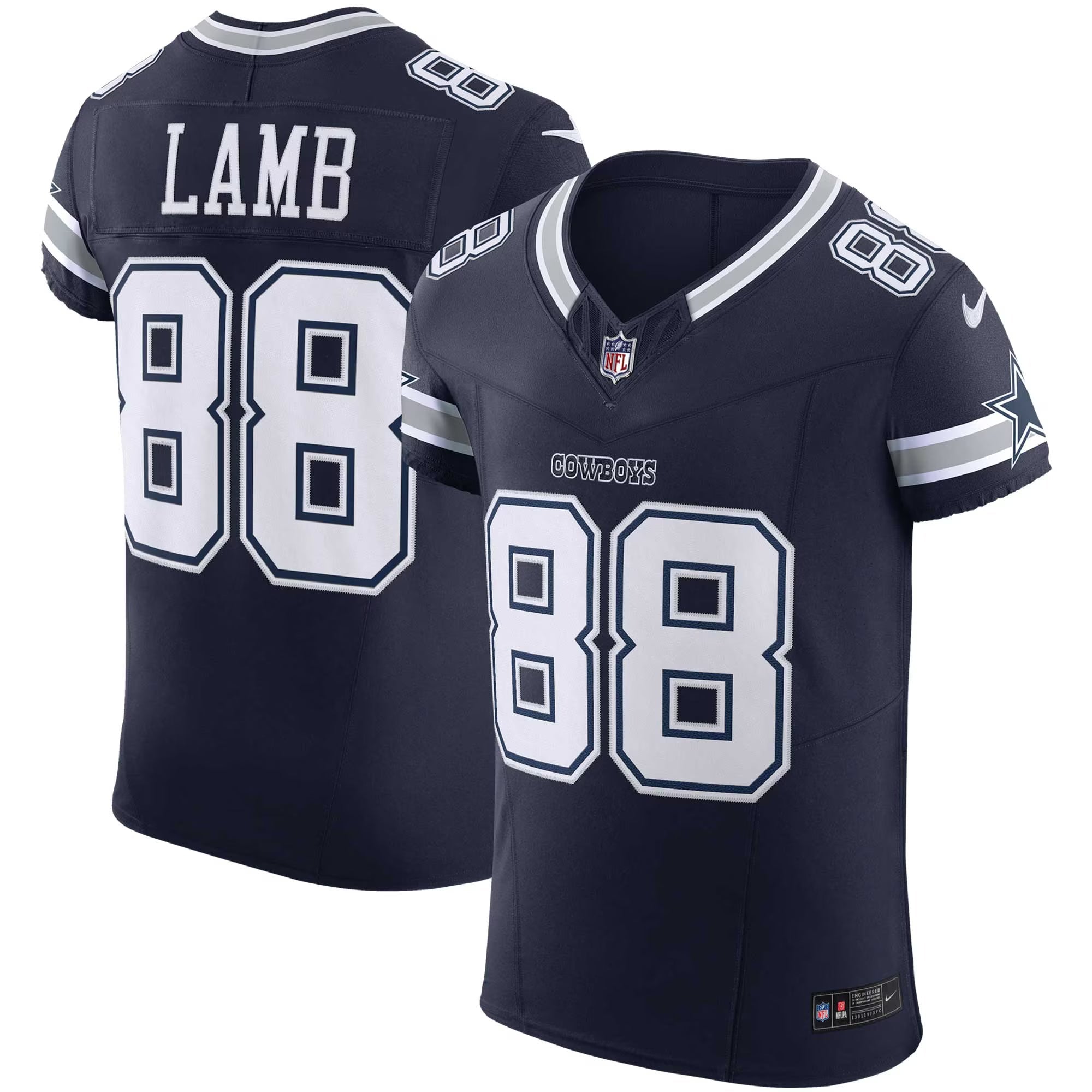 Dallas Cowboys CeeDee Lamb Navy Vapor F.U.S.E. Elite Jersey