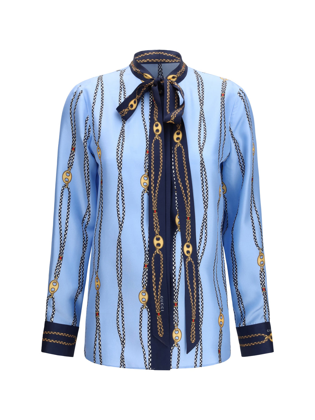 Gucci Women Silk Printed Shirt