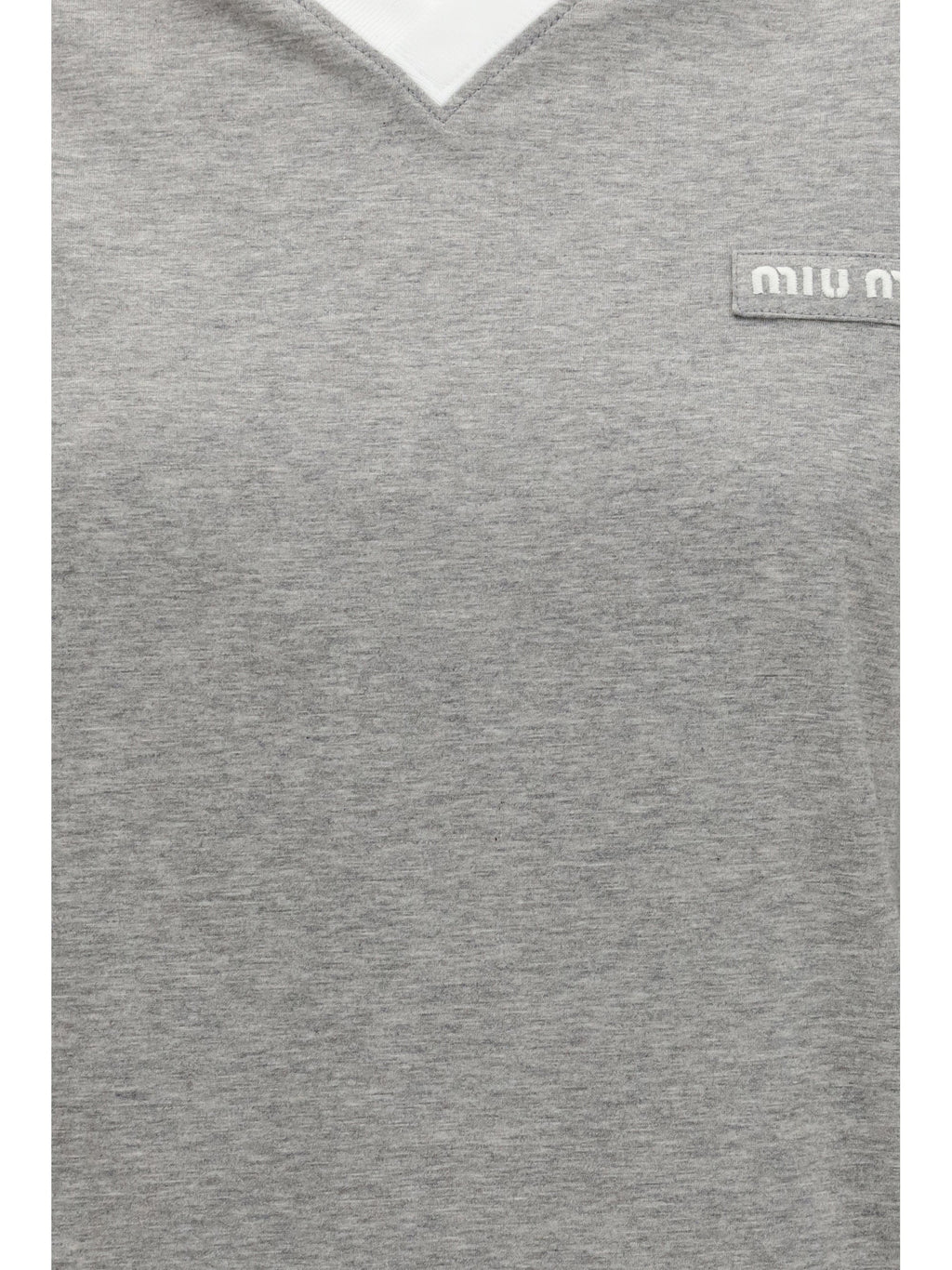 Miu Miu Women Long-Sleeved Cotton T-Shirt