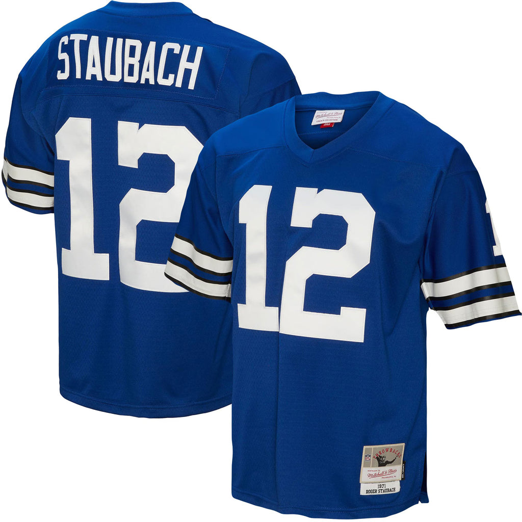 Dallas Cowboys Roger Staubach Mitchell & Ness Royal Legacy Replica Jersey