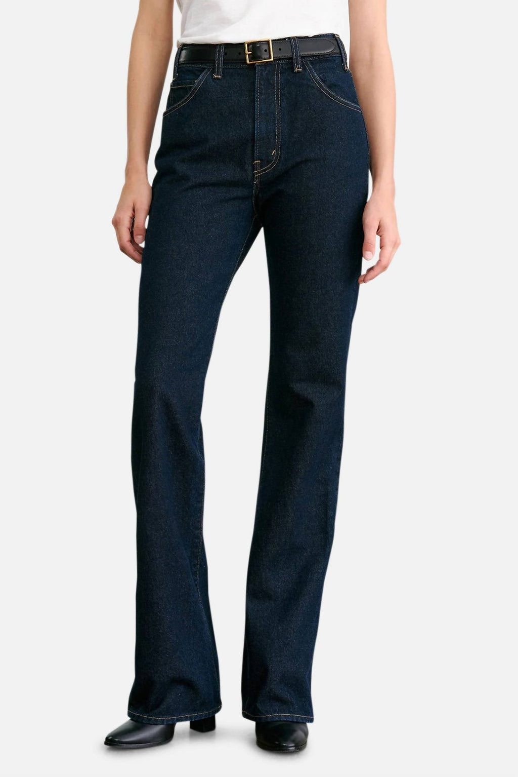 Joan High Rise Straight Leg Jeans In Indigo Rinse