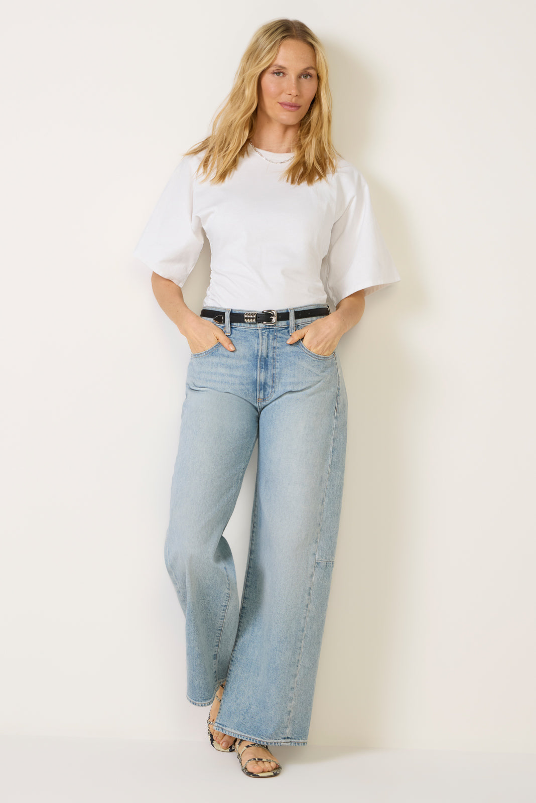 Women's Arellia Skimmer W Outseam Panels Barrel Jean
