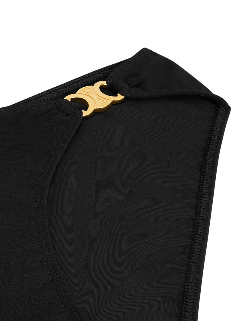 Celine Women Triomphe Swimsuit Bottom In Matte Jersey