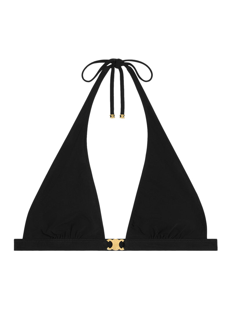 Celine Women Triomphe Triangle Top In Matte Jersey