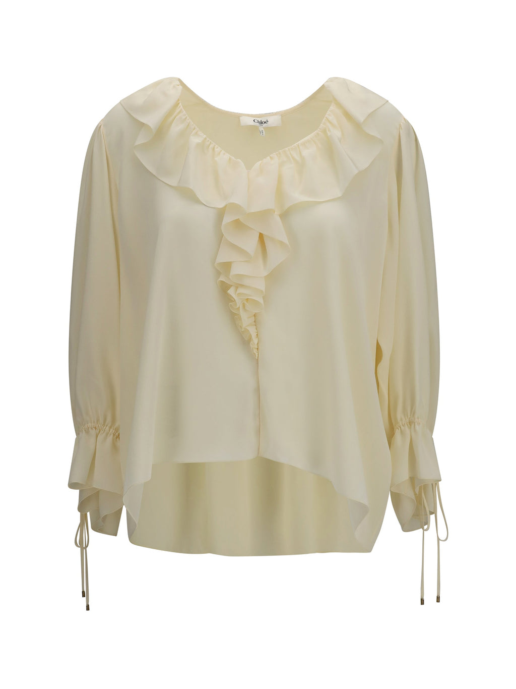Chloé Women Ruffled V-Neck Shirt