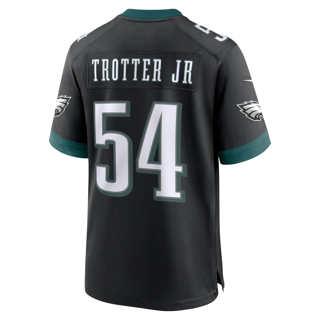 Philadelphia Eagles Jeremiah Trotter Jr. Black Alternate Game Jersey