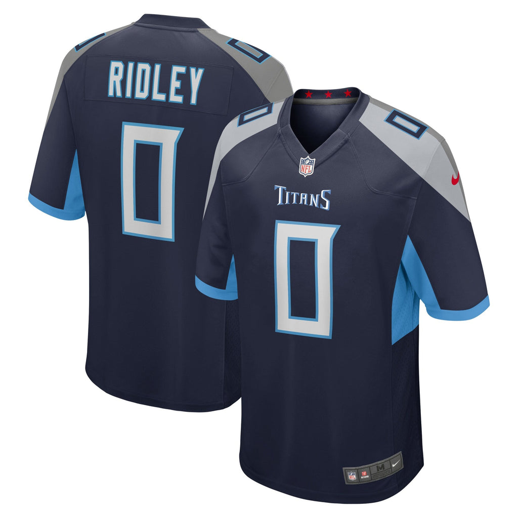 Tennessee Titans Calvin Ridley Navy Game Player Jersey