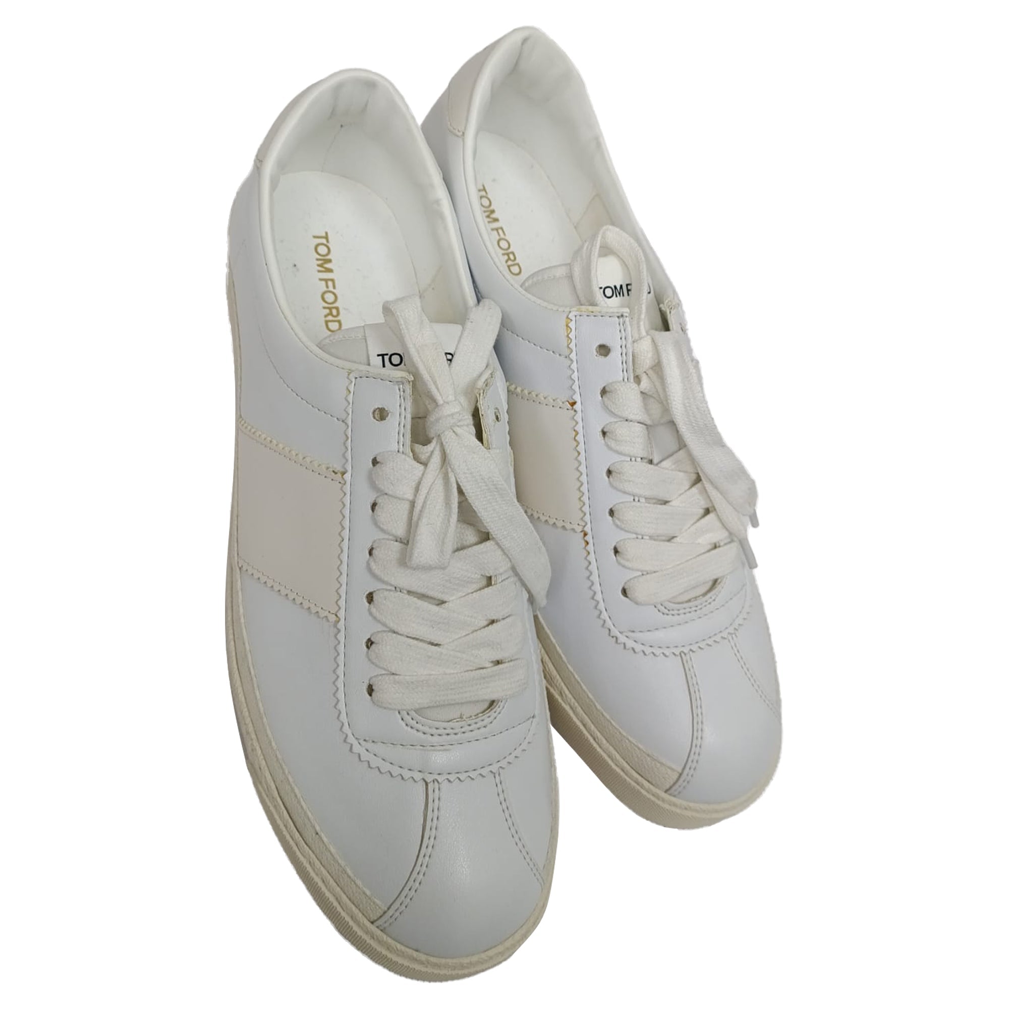 Tom Ford Bannister Sneakers in White Leather