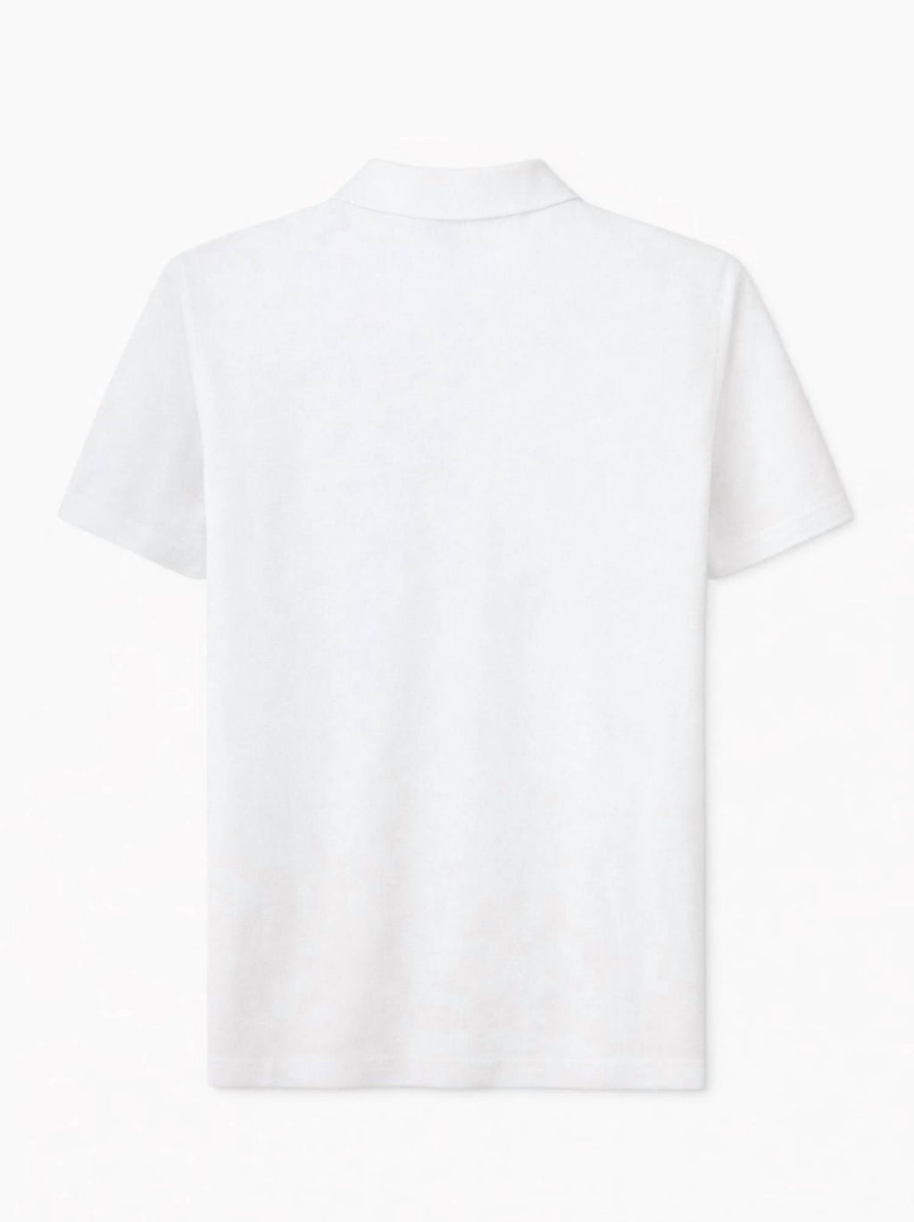 Men's Embroidered Cotton Polo Shirt In White
