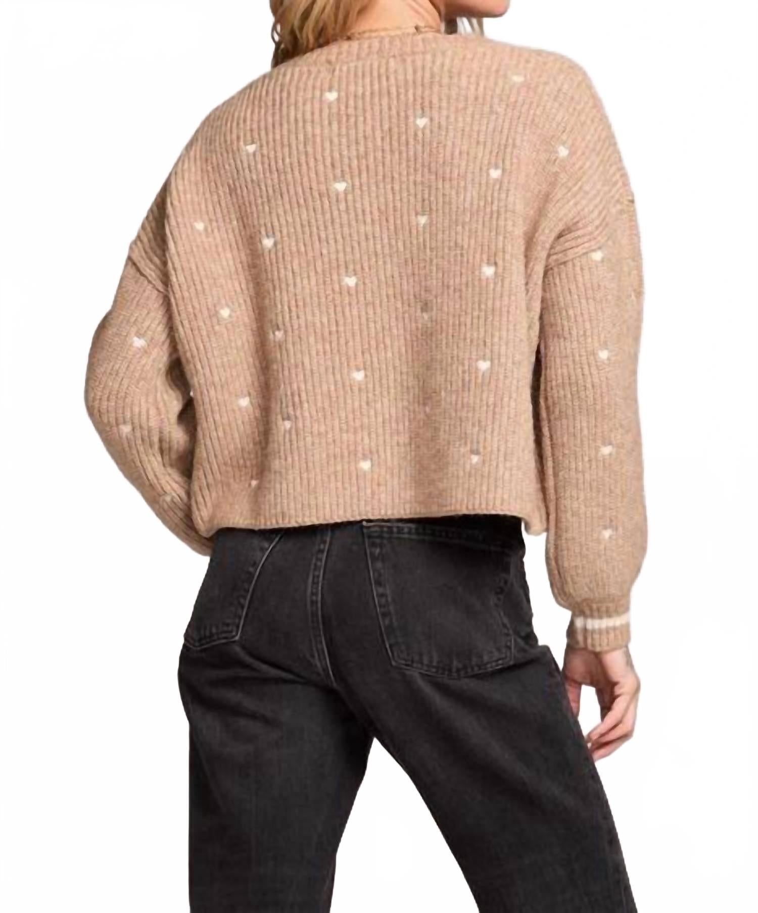 Charmer Sweater In Mocha