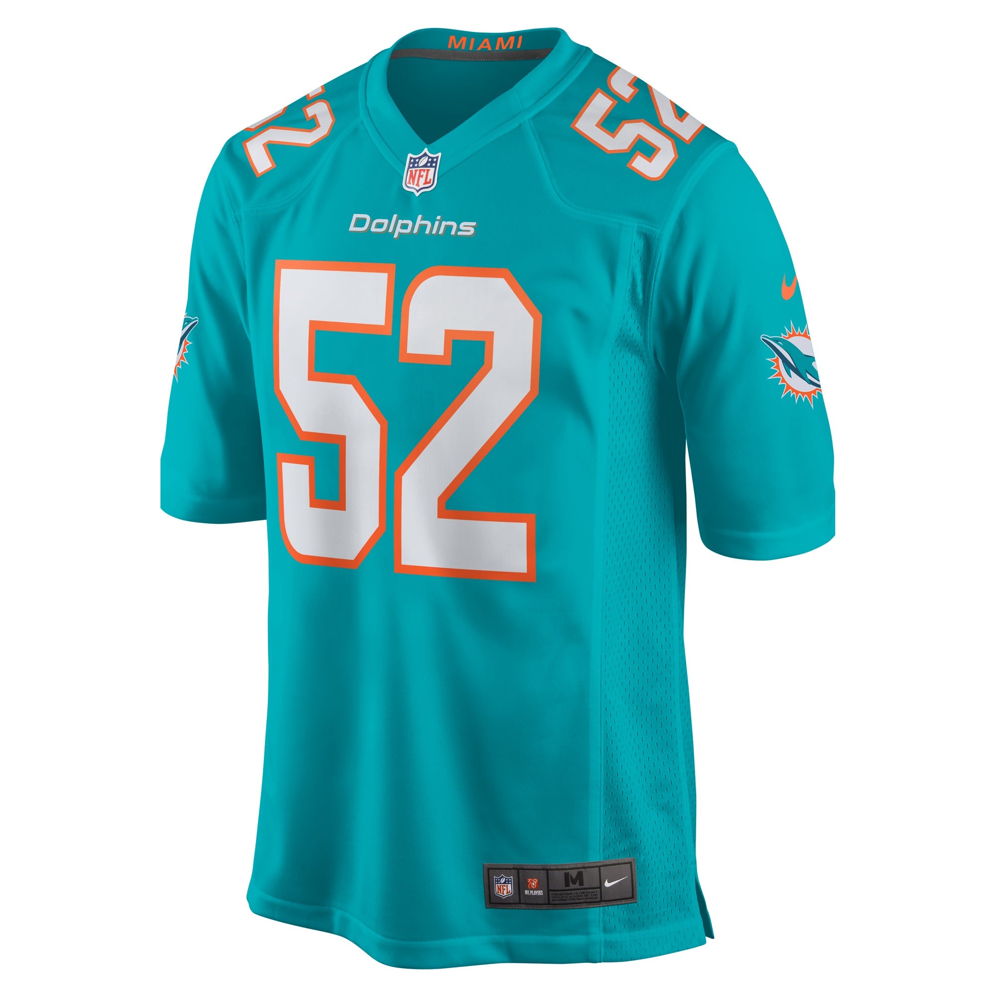 Miami Dolphins Patrick Paul Aqua Game Jersey
