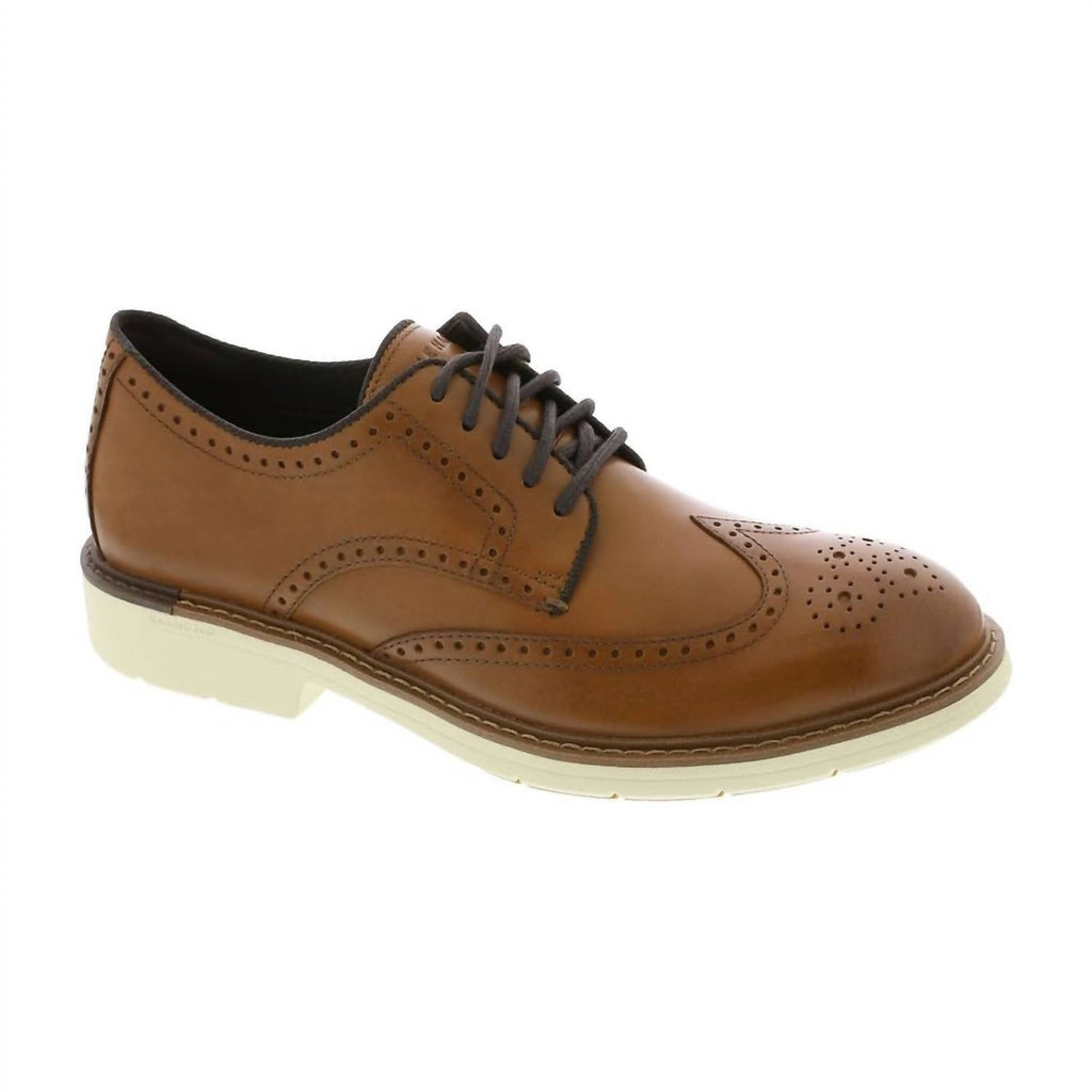 Men's Go To Wing Oxford In British Tan/ivory