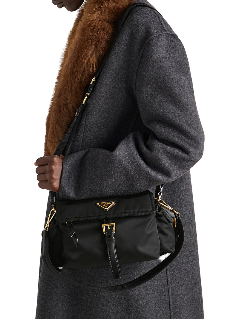 Prada Women Explore Medium Re-Nylon Bag With Flap