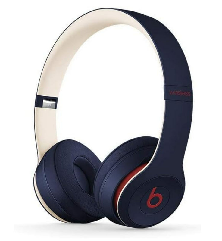 Beats Solo3 Wireless On-Ear Headphones - Beats Club Collection - Club Navy (Renewed)