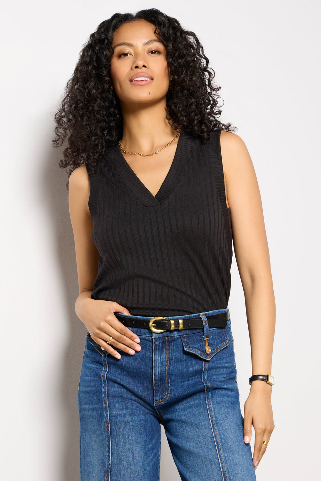 Women's Sarina V Neck Tank Top