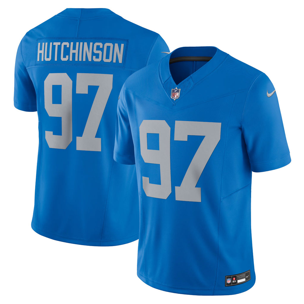 Detroit Lions Aidan Hutchinson Blue Vapor F.U.S.E. Alternate Limited Jersey