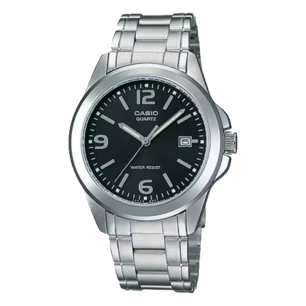 Casio Women’s Black Dial Stainless Steel Bracelet Watch - LTP-1215A-1A