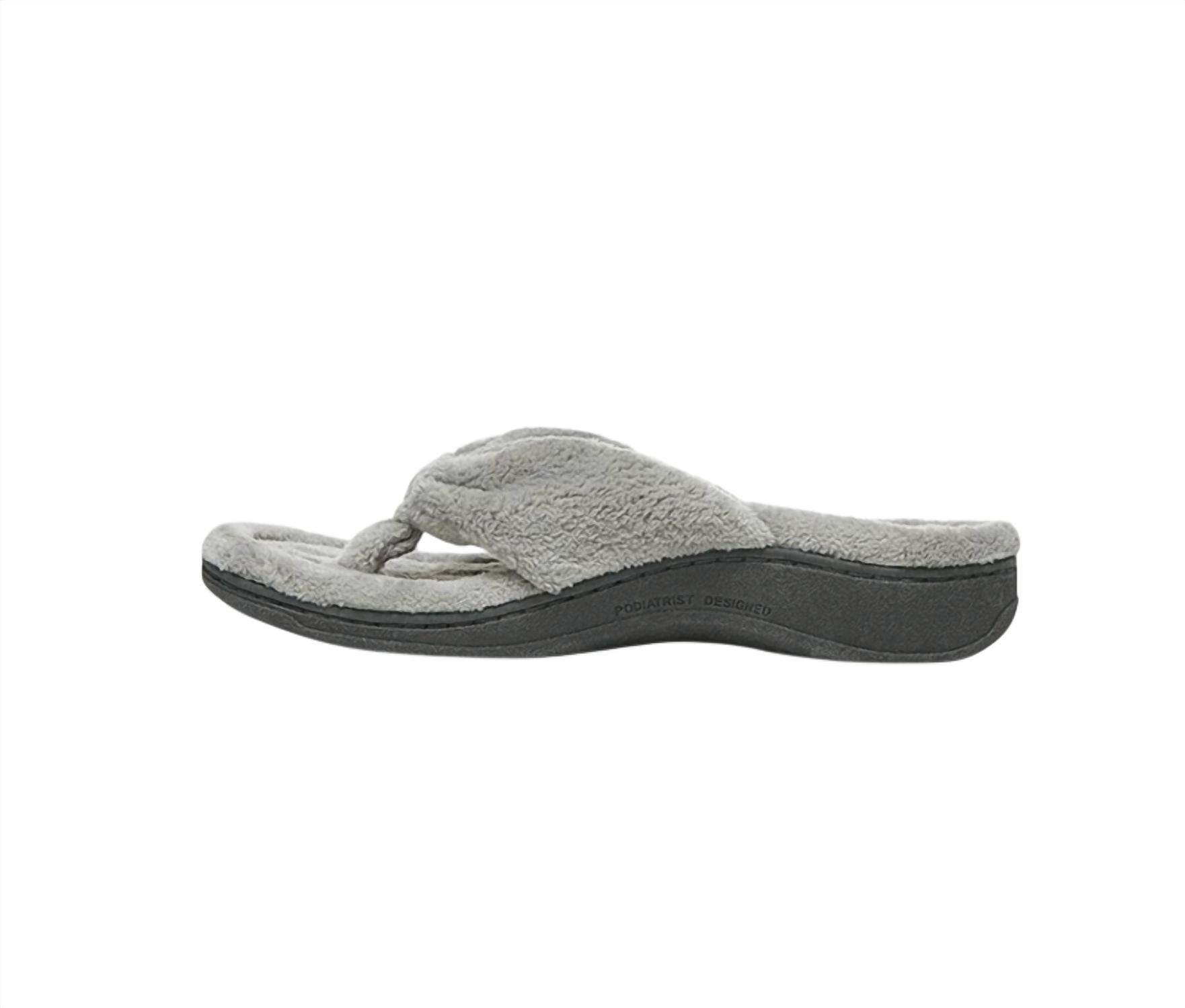Women's Indulge Gracie Toe-Post Slipper In Light Grey