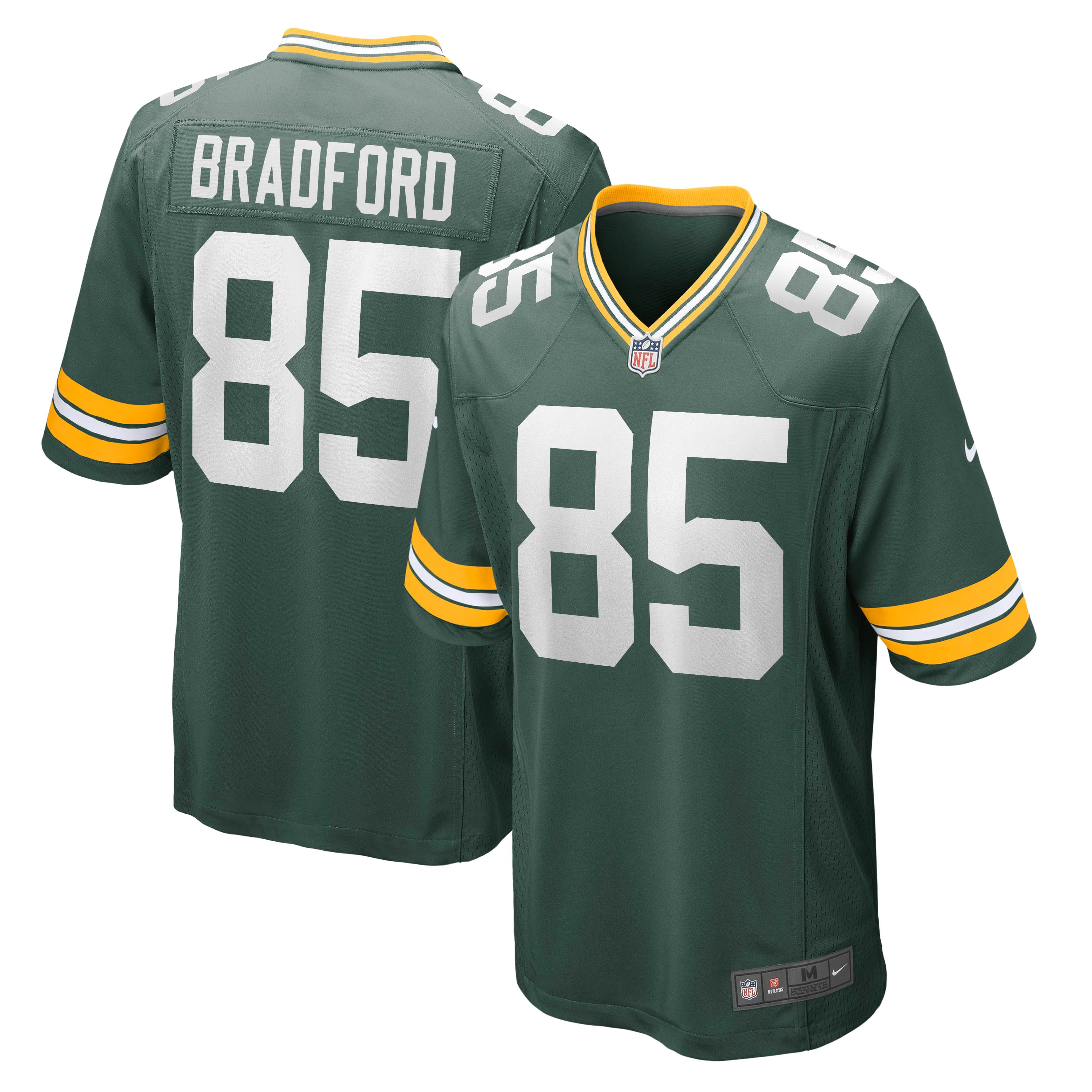 Green Bay Packers Corey Bradford Green Retired Player Jersey
