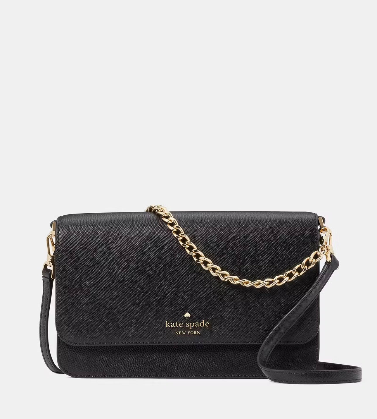 NWT Kate Spade Madison Willow Medium Convertible Crossbody Bag In Black
