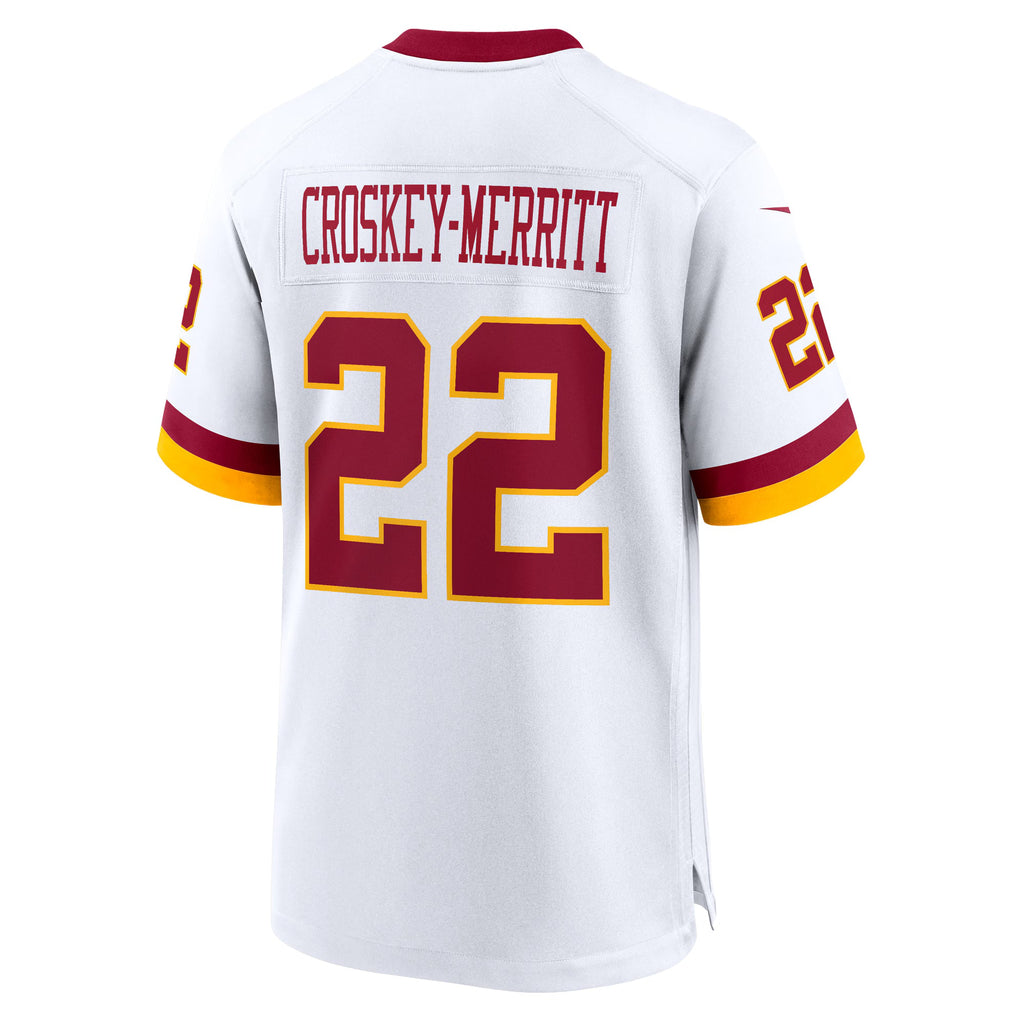 Washington Commanders Jacory Croskey-Merritt White Game Super Bowl Era Jersey
