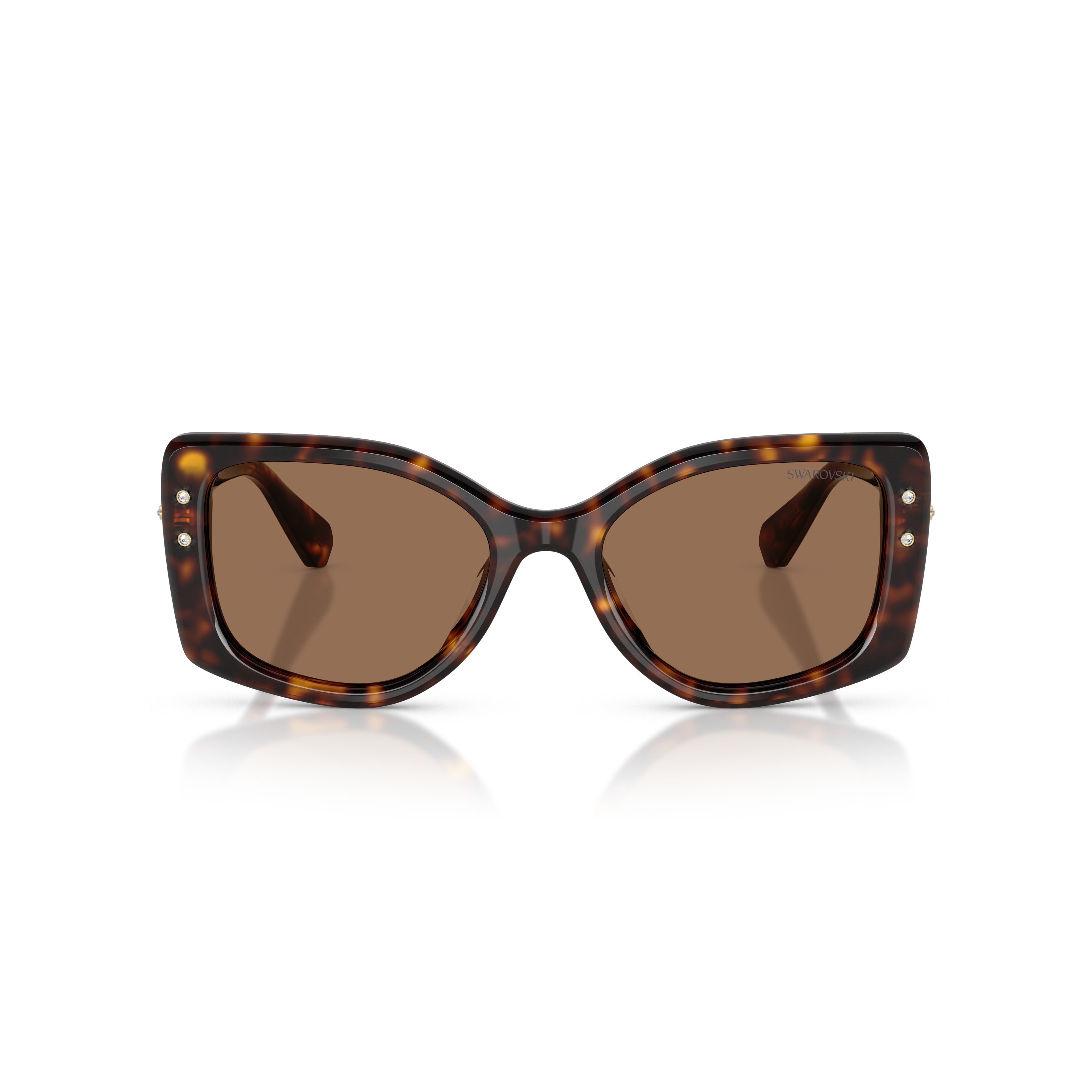 0Sk6058U Oversized Square Sunglasses with Tortoiseshell Pattern