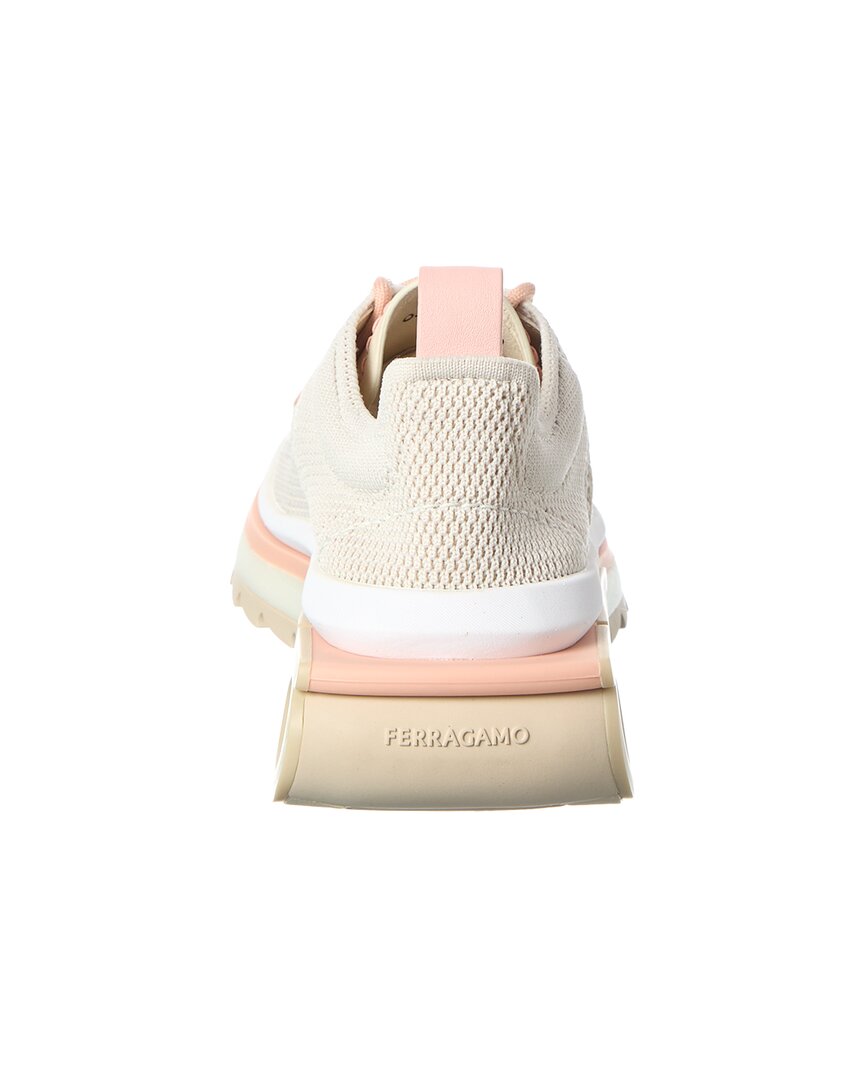 Ferragamo Nima Leather-Trim Sneaker