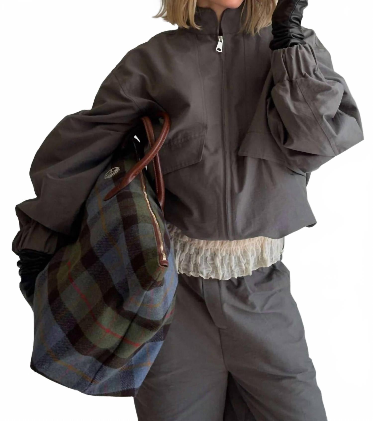 Sable Jacket In Charcoal