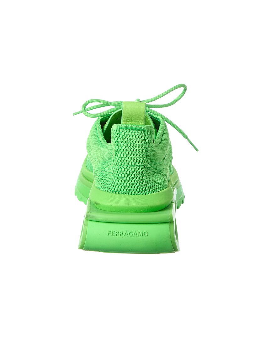 Ferragamo Nima Leather-Trim Sneaker