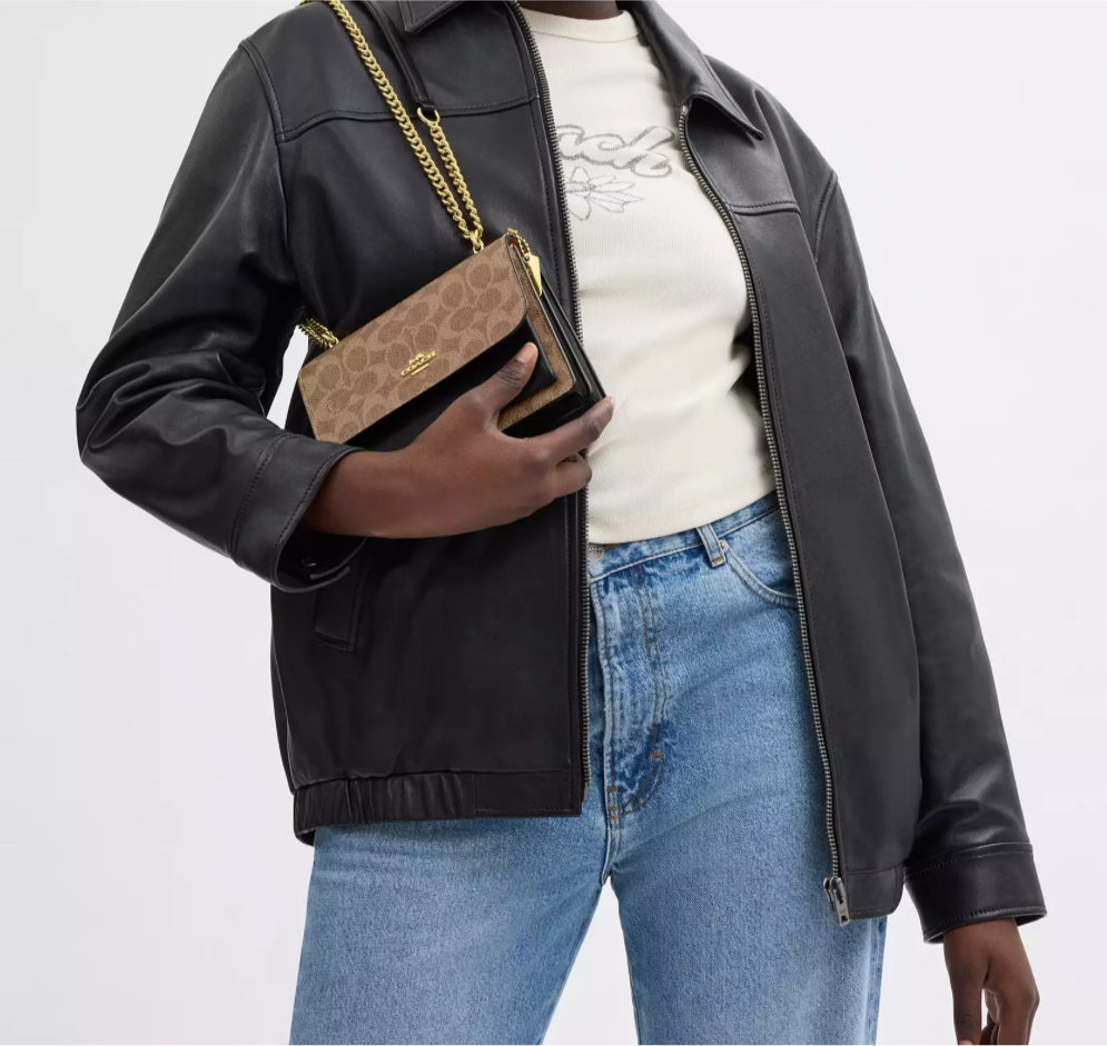 NWT Coach Mini Klare Crossbody In Signature Canvas & Leather
