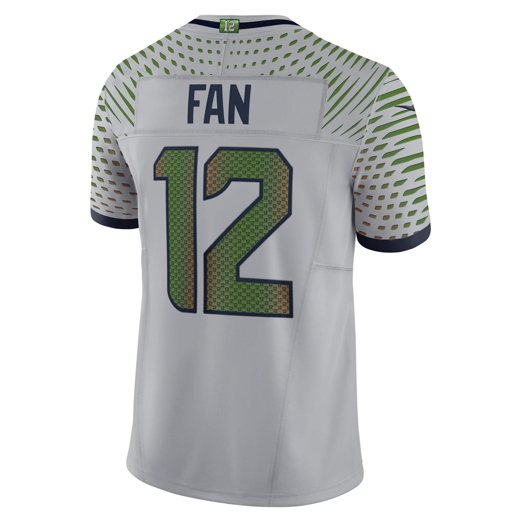 Seattle Seahawks 12s Wolf Gray 2025 Rivalries Collection Limited Jersey