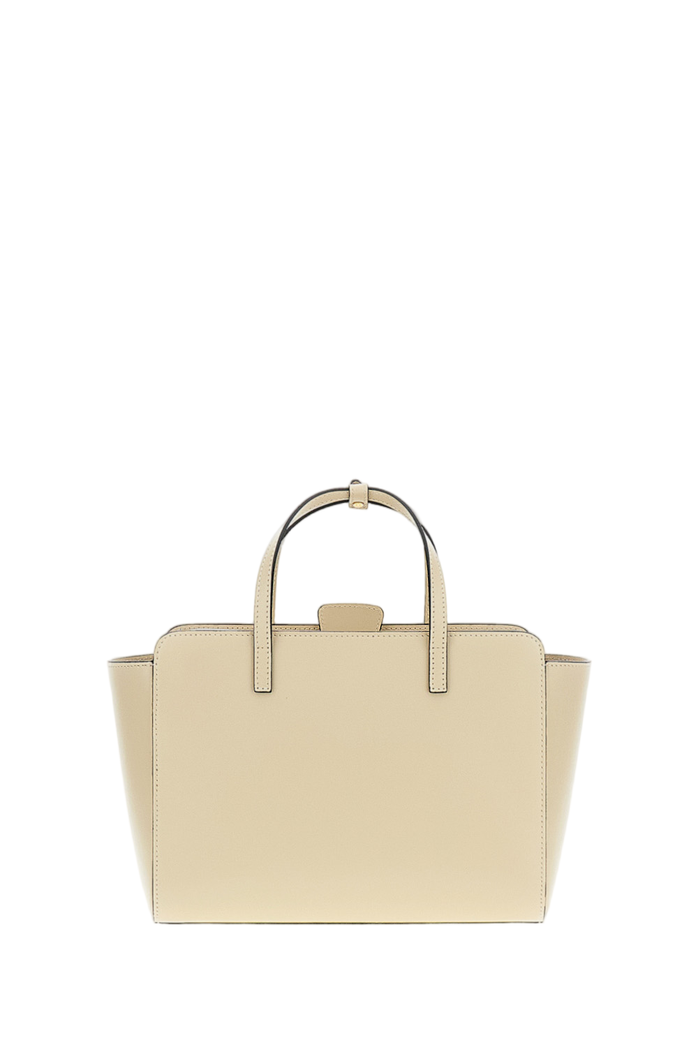 White Flap M Leather Crossbody Bag
