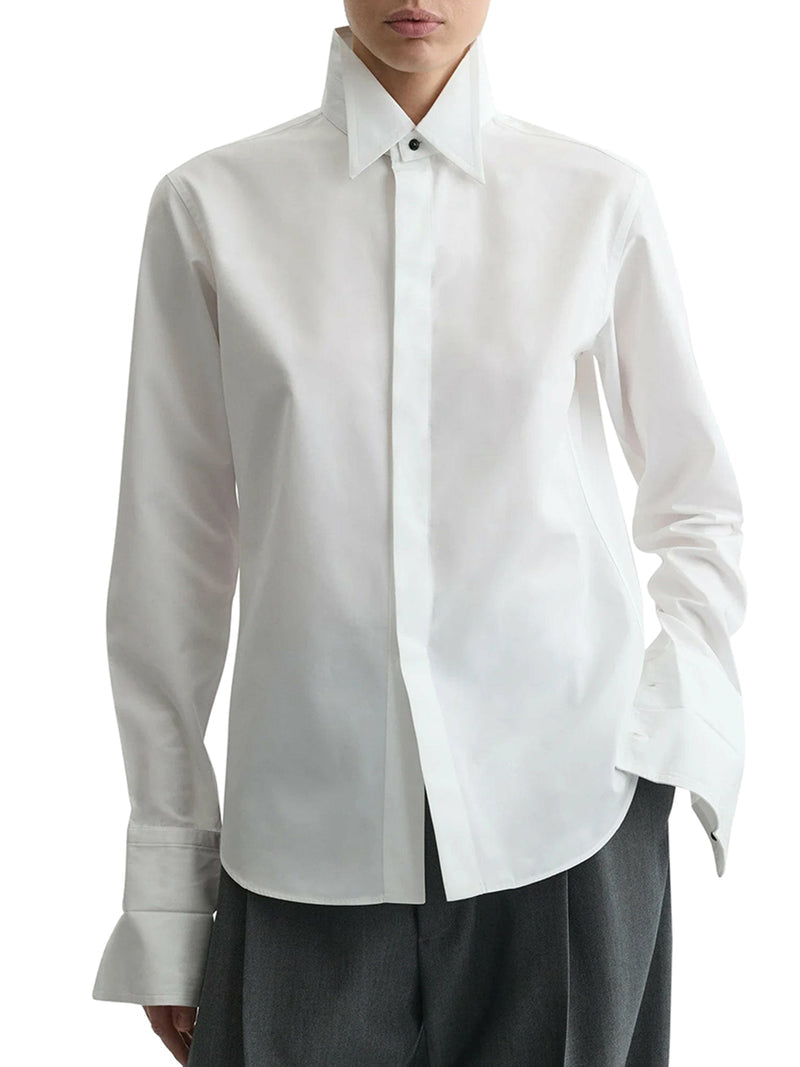 Phoebe Philo Women Cotton Tuxedo Shirt