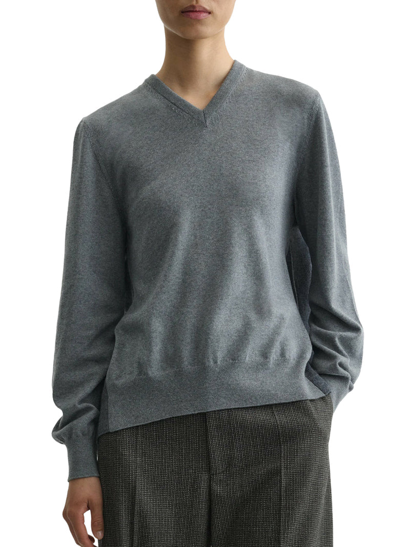 Phoebe Philo Women V-Neck Back Wool Sweater