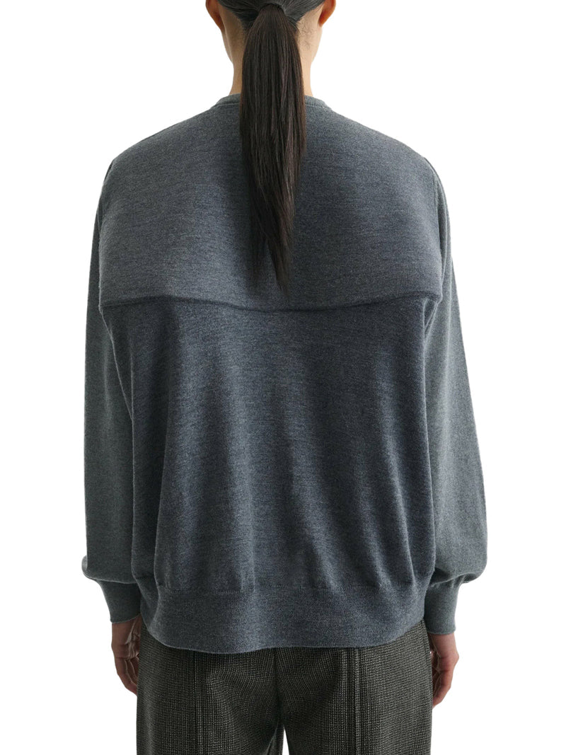 Phoebe Philo Women V-Neck Back Wool Sweater