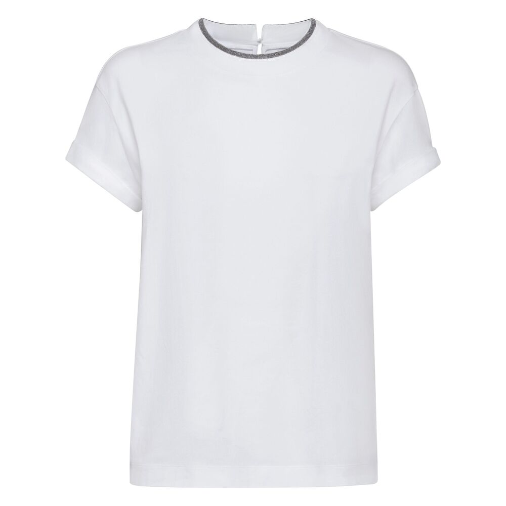 Brunello Cucinelli White Tops - T-Shirts & Jerseys Women