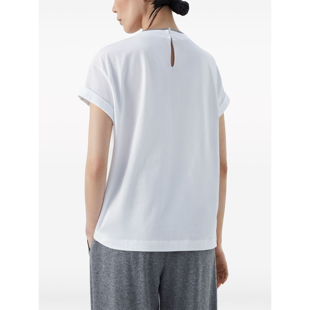Brunello Cucinelli White Tops - T-Shirts & Jerseys Women