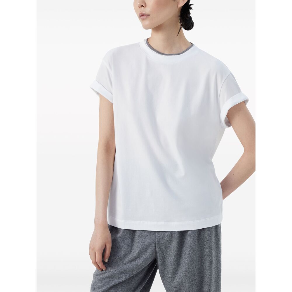 Brunello Cucinelli White Tops - T-Shirts & Jerseys Women