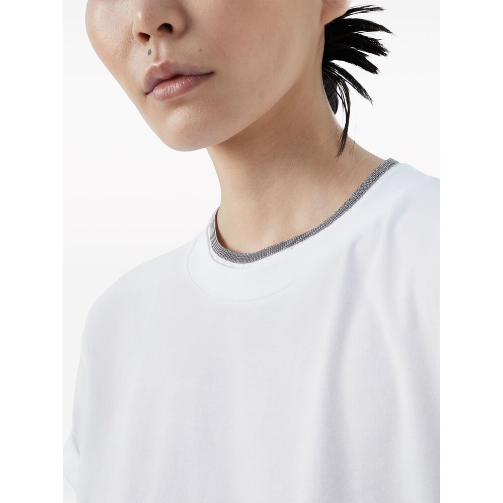 Brunello Cucinelli White Tops - T-Shirts & Jerseys Women
