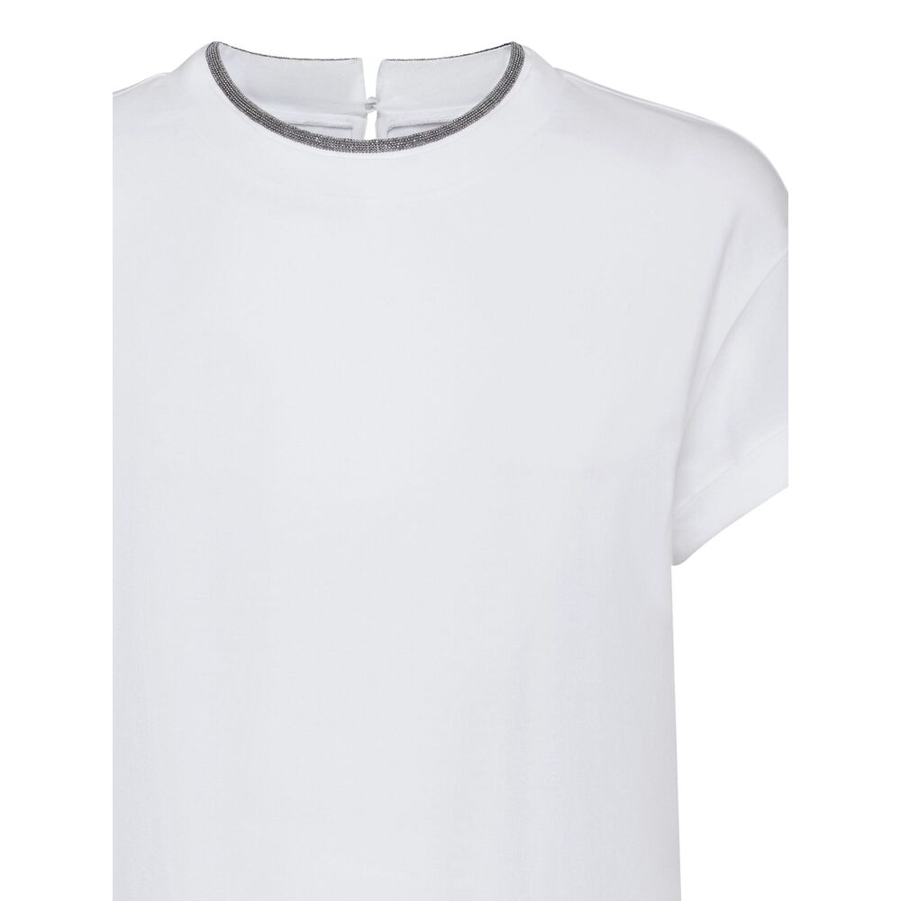 Brunello Cucinelli White Tops - T-Shirts & Jerseys Women