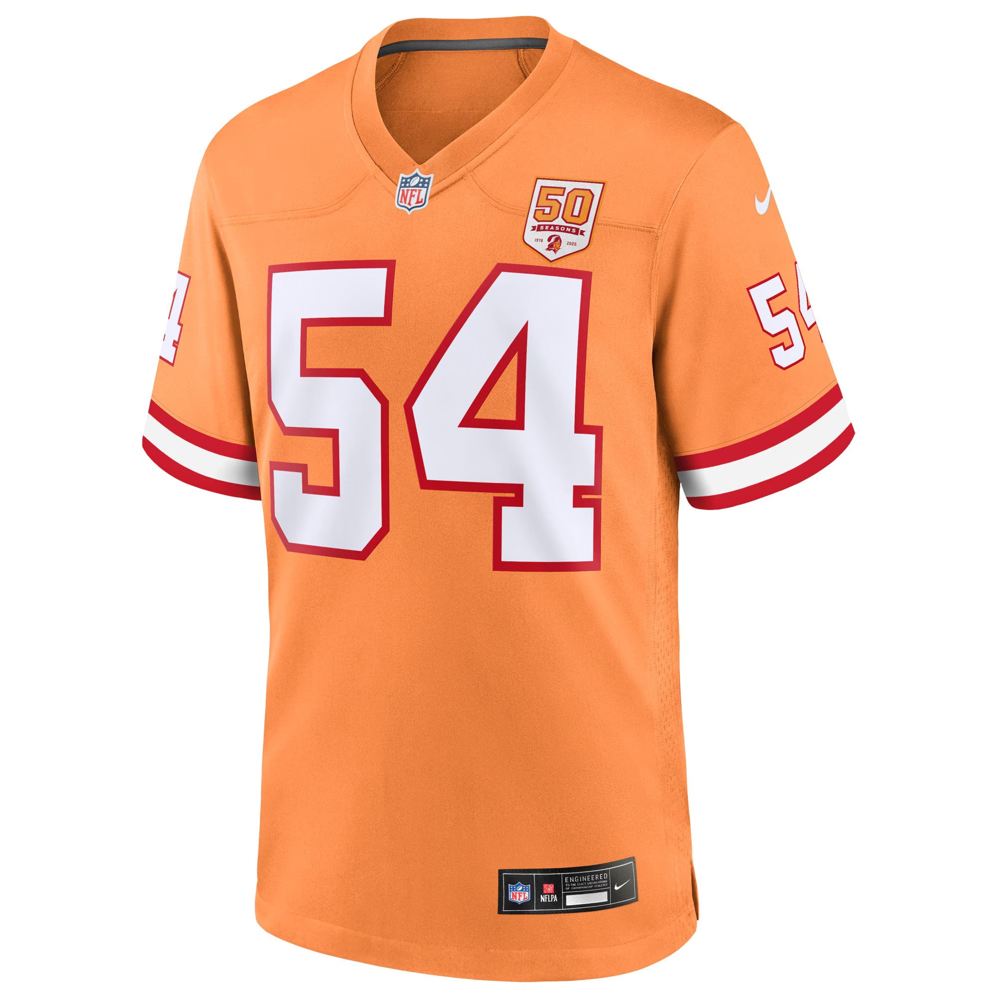 Tampa Bay Buccaneers Lavonte David Creamsicle 50th Season Game Jersey