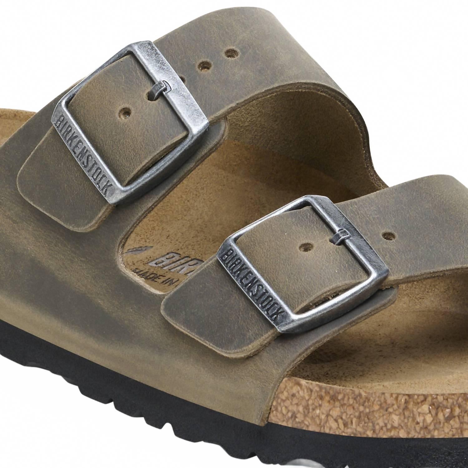 Men's Arizona Leather Sandals In Faded Khaki