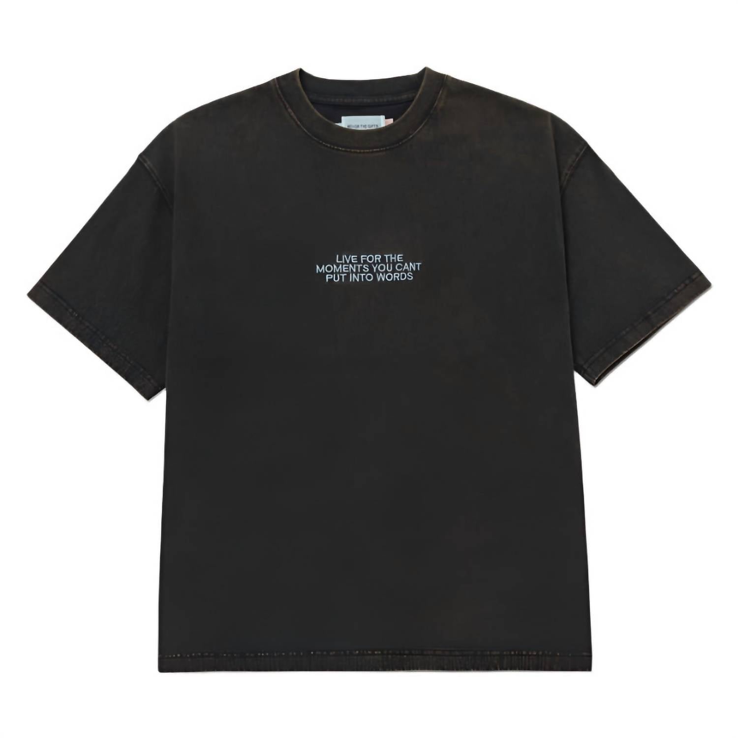Men's Live For The Moments Tee In Black