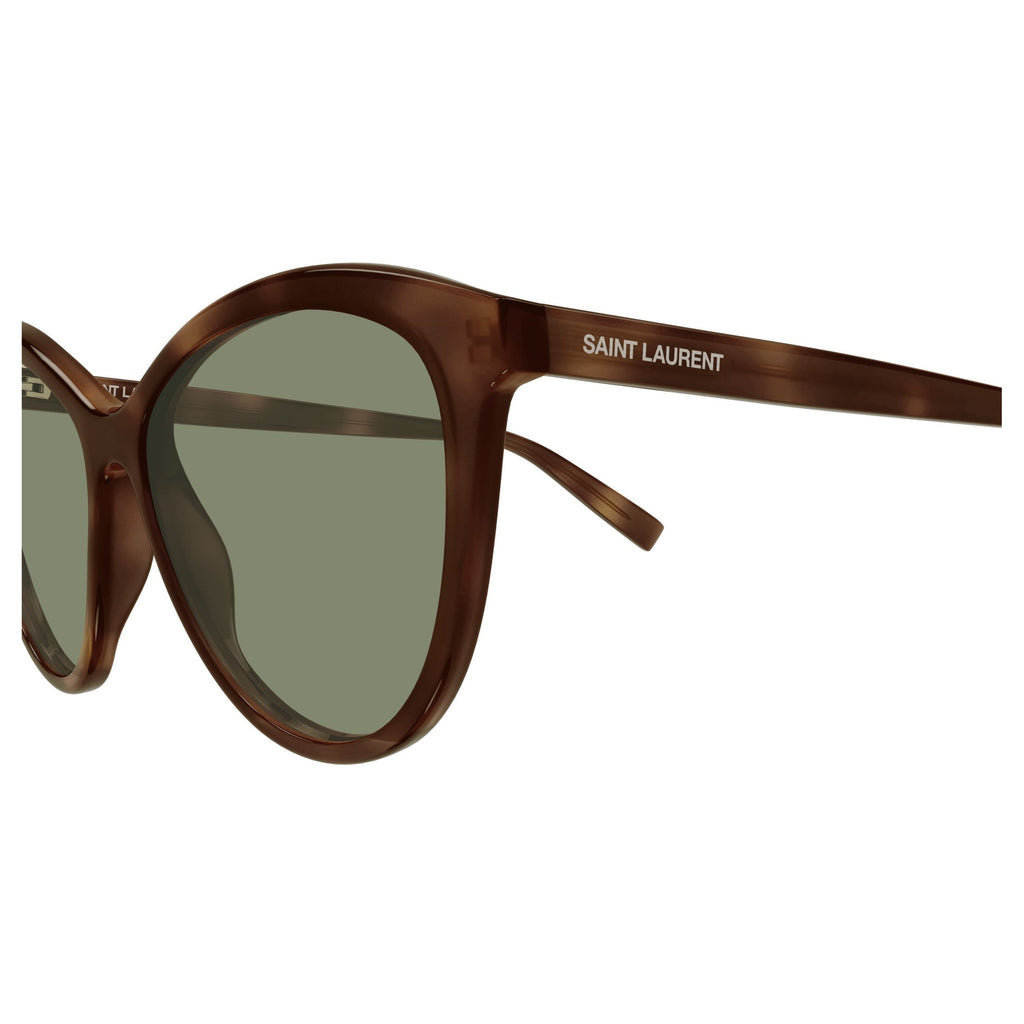 Rounded Cat-Eye Sunglasses With Tortoiseshell Pattern