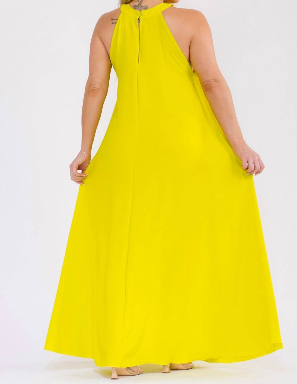 Flowy Maxi Dress In Yellow