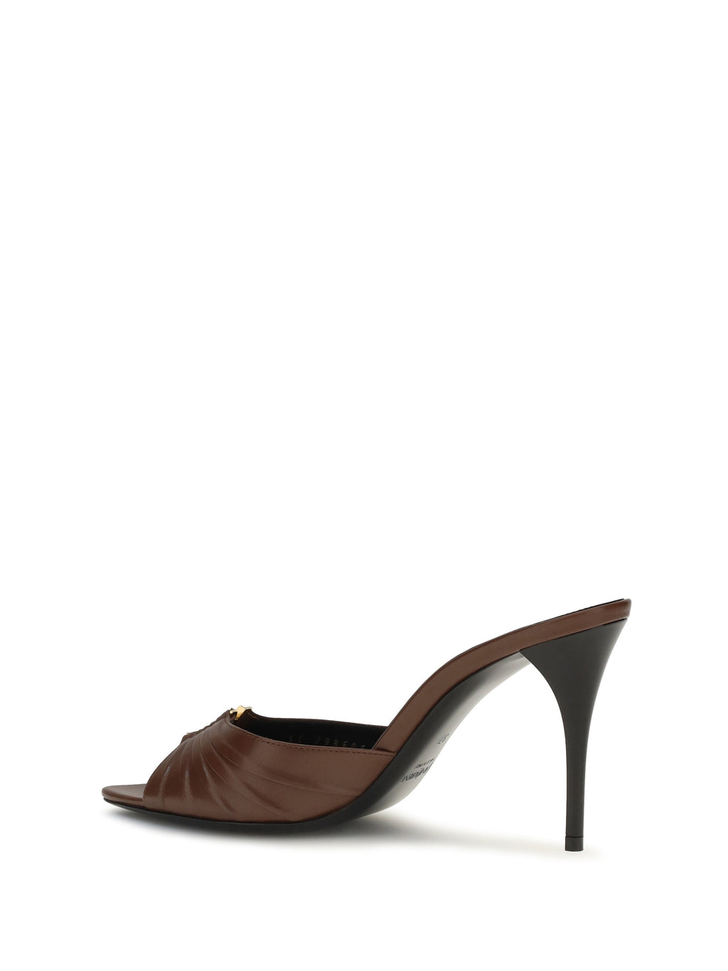 Saint Laurent Women Babylone Smooth Leather Mules