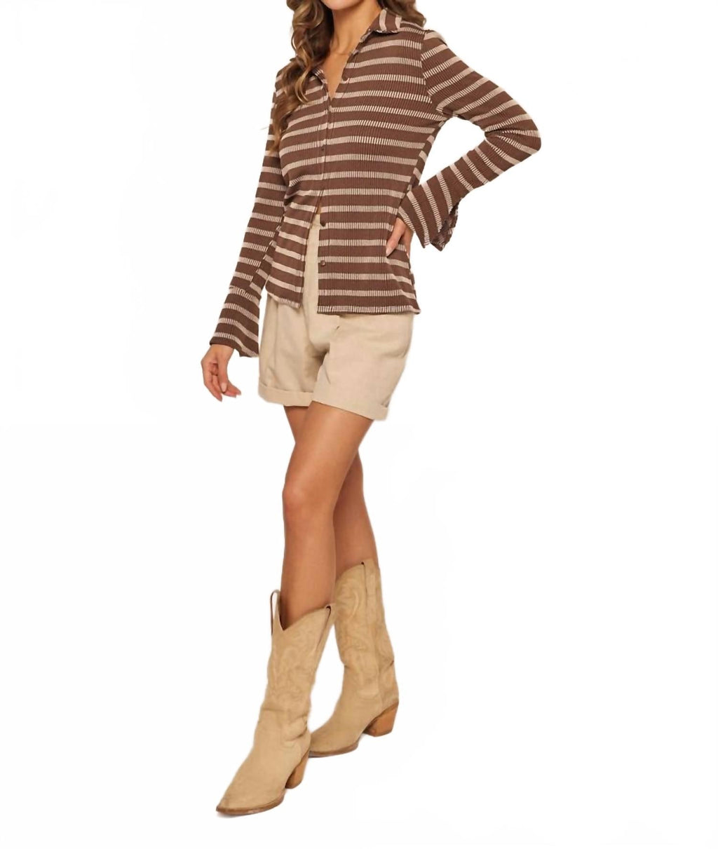 Frankie Top In Striped