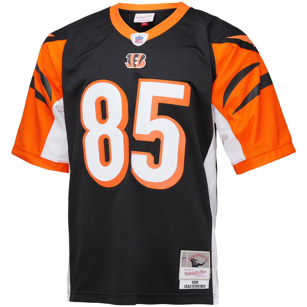Cincinnati Bengals Chad Ochocinco Mitchell & Ness Black Big & Tall 2009 Retired Player Replica Jersey