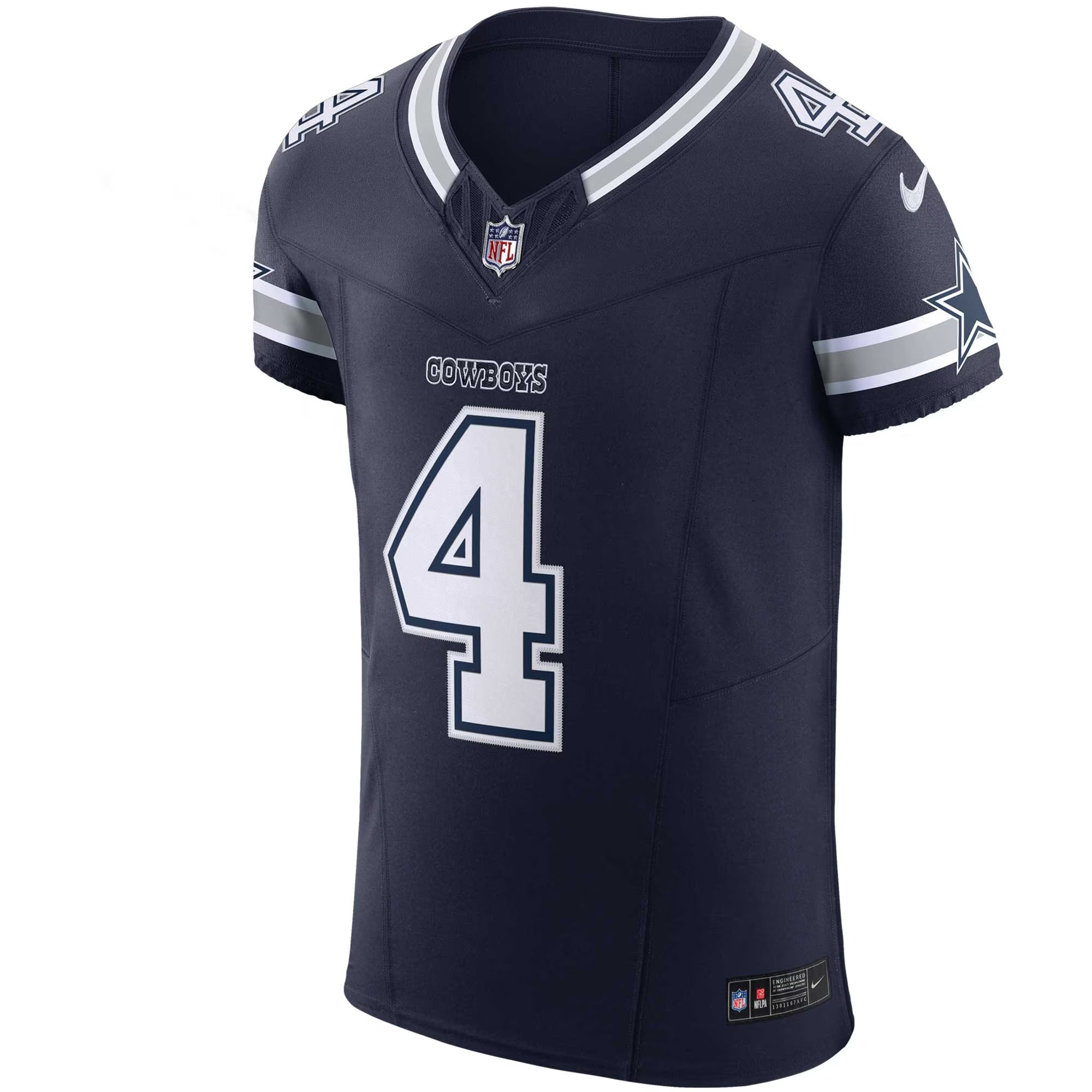 Dallas Cowboys Dak Prescott Navy Vapor F.U.S.E. Elite Jersey