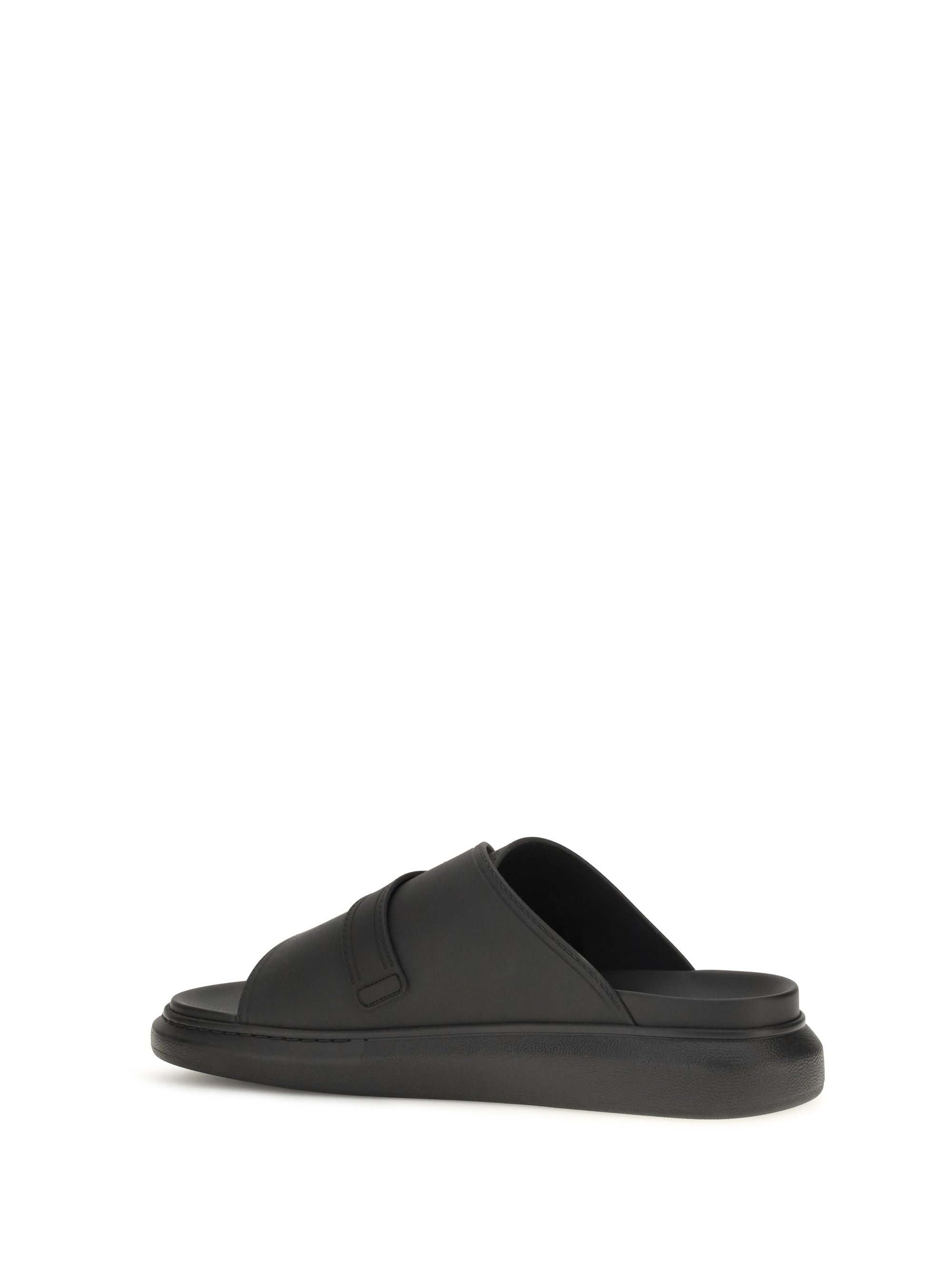 Alexander Mcqueen Men Buckle Slide Sandals